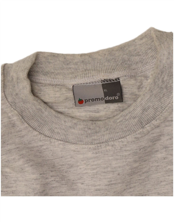 Adams Mens Sweatshirt Jumper XL Grey Flecked Cotton