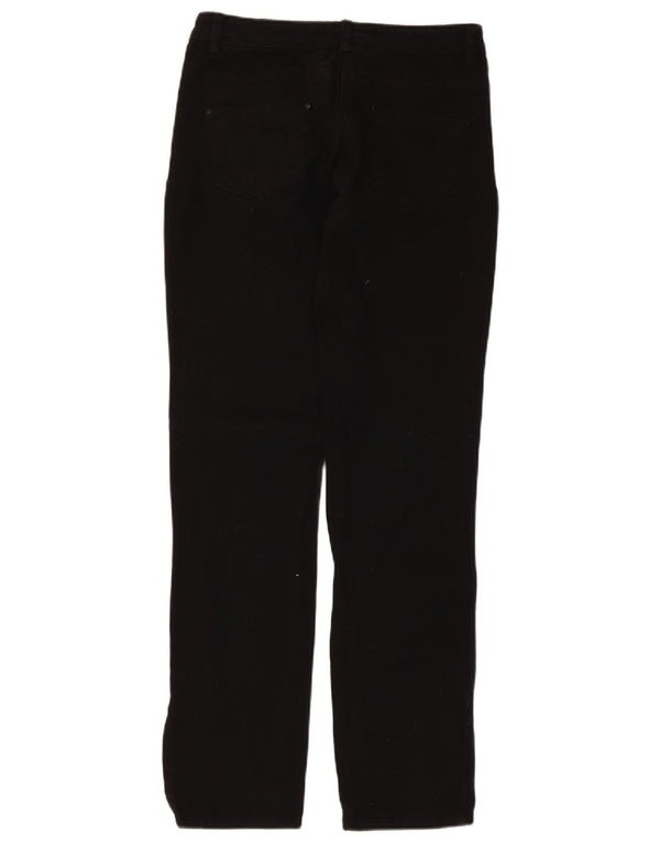 Spodnie damskie M&Co Slim Fit UK 10 Small W30 L29 Czarna bawełna