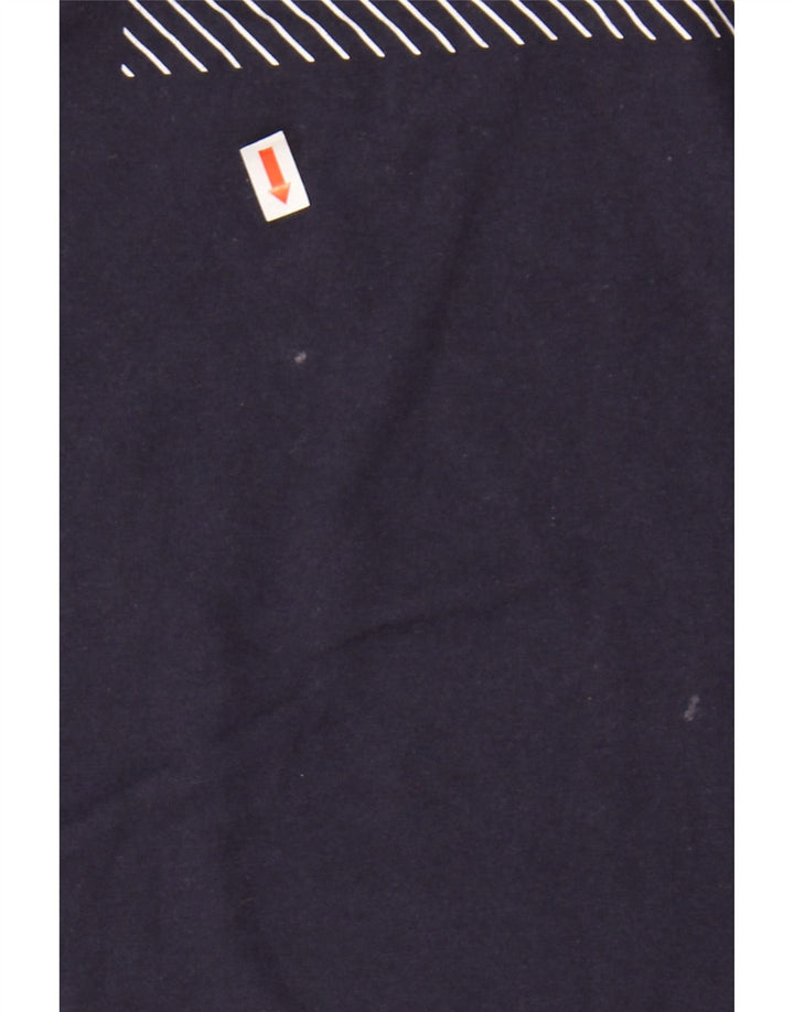 FILA Mens Graphic T-Shirt Top Medium Navy Blue Cotton