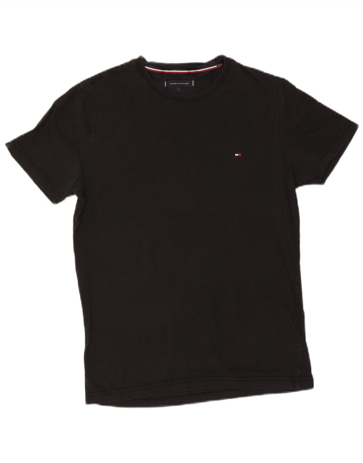 Tommy Hilfiger Mens T-Shirt Top Small Black Cotton