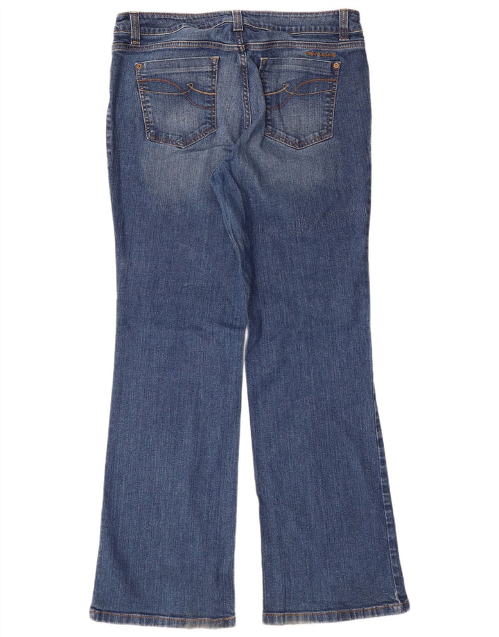 Dkny Womens Bootcut Jeans US 16 2XL W35 L32 Blue Cotton