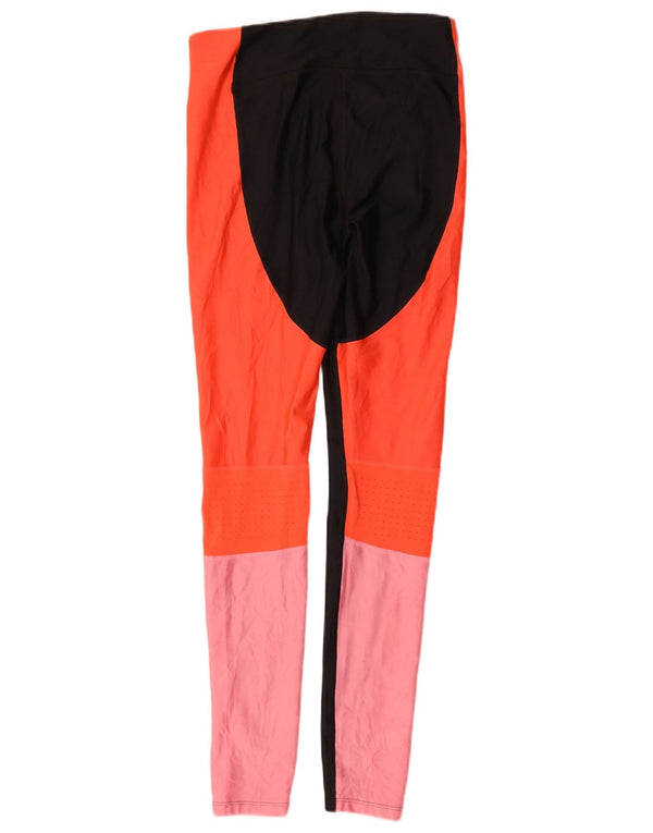 Under Armour Womens Heat Gear Leggings UK 8 Small Multicolor Colourblock