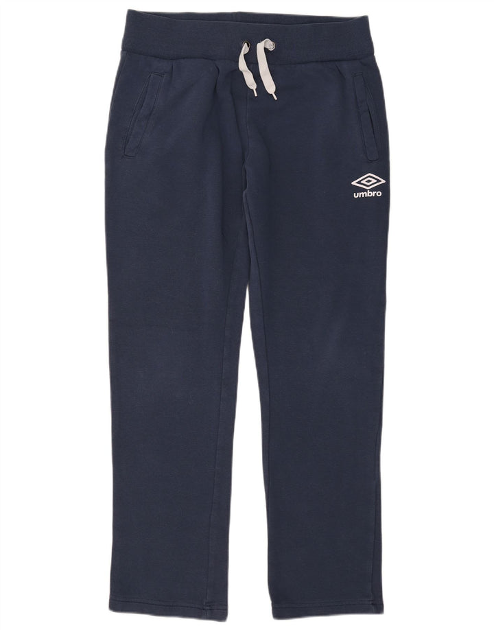 Umbro Mens Tracksuit Trousers Medium Navy Blue Cotton