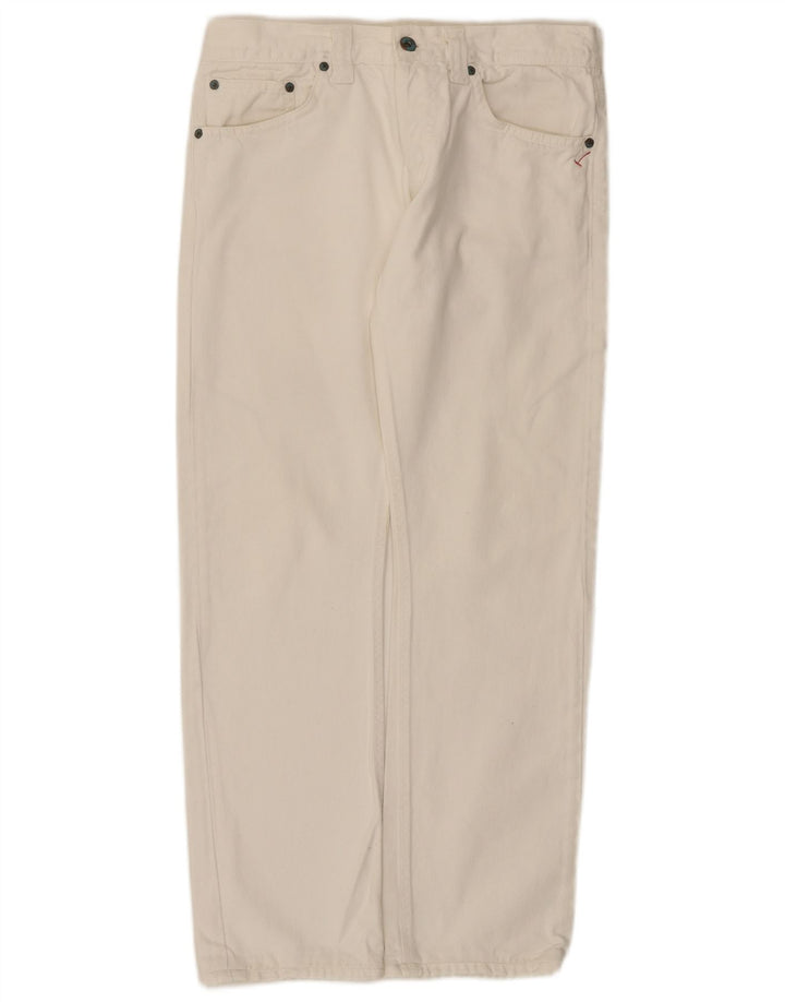 Jeans dritti da donna Dondup W32 L29 cotone bianco