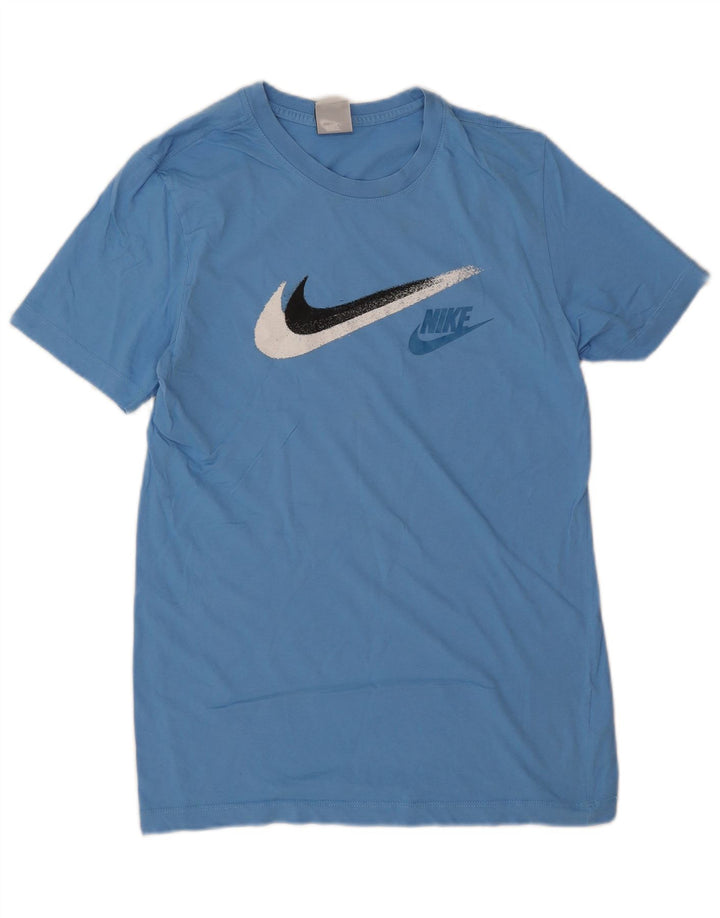 Nike grafisk t-shirt top til mænd, lille blå bomuld