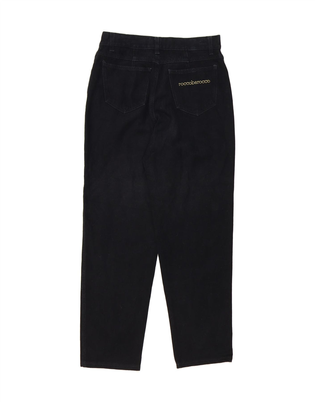 ROCCOBAROCCO Womens Tapered Jeans W31 L30 Black Cotton Vintage Roccobarocco and Second-Hand Roccobarocco from Messina Hembry 