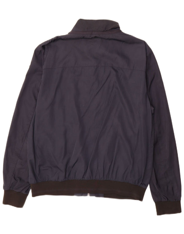 Geox Mens Respira Bomber Jacket UK 44 2XL Azul Marino Poliéster