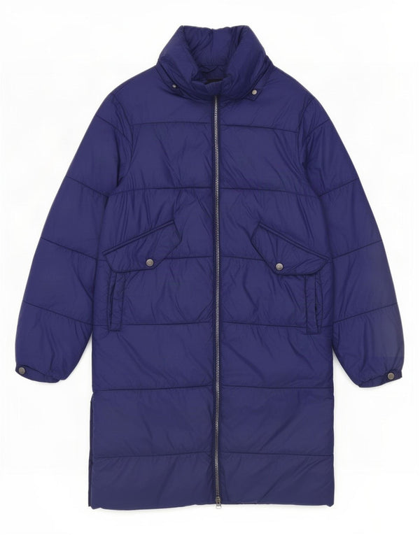 Marks & Spencer Abrigo acolchado para mujer UK 8 Small Poliamida azul marino