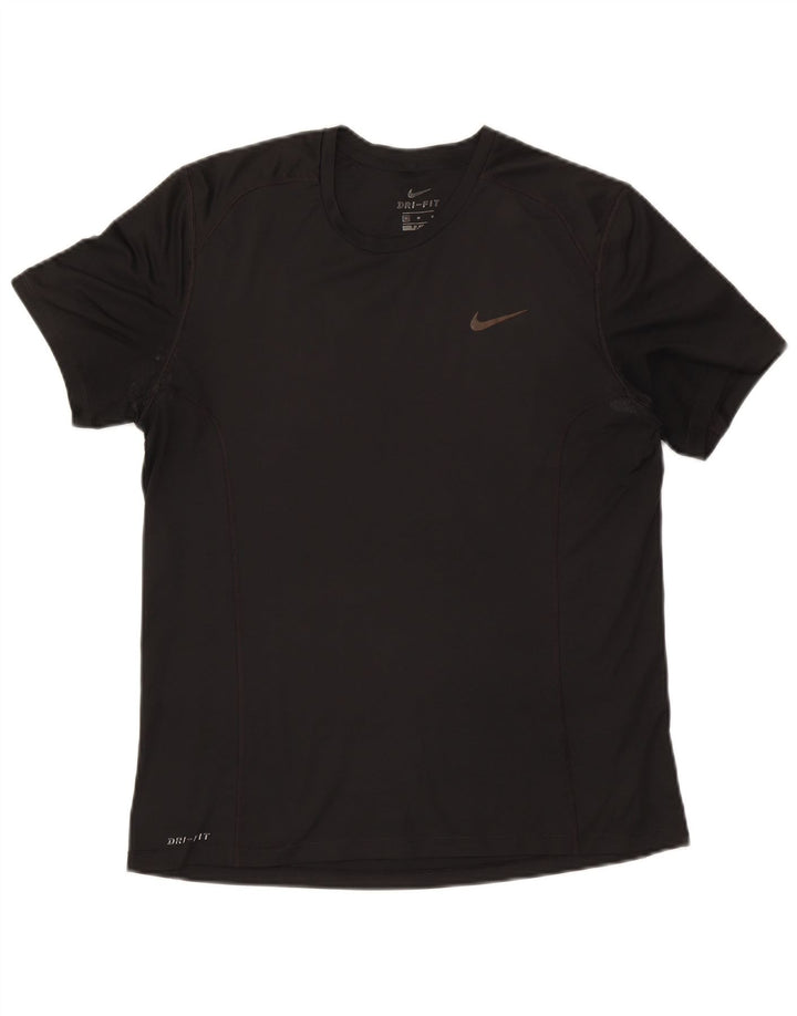 Nike Mens Dri Fit T-Shirt Top Medium Black