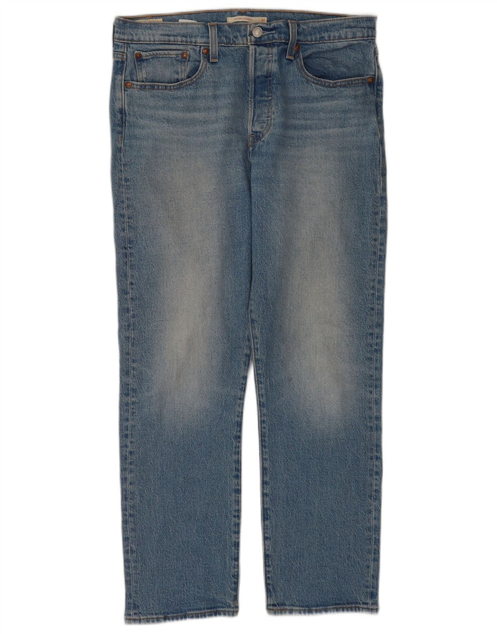 Levi's Womens Wedgie Straight Jeans W31 L28 Blue Cotton
