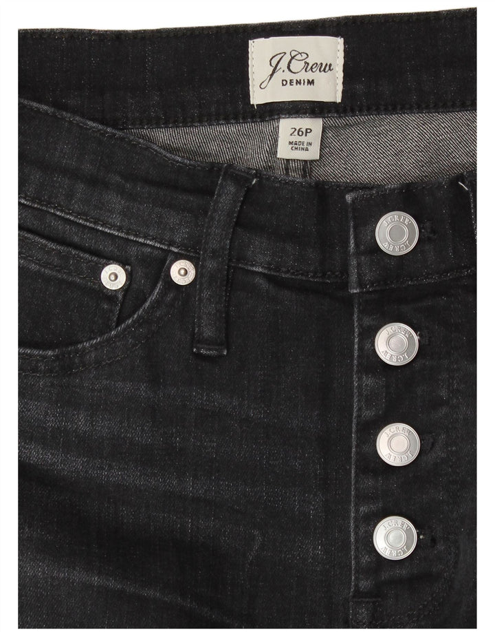 Jeans cropped da donna J. CREW W26 L23 cotone nero