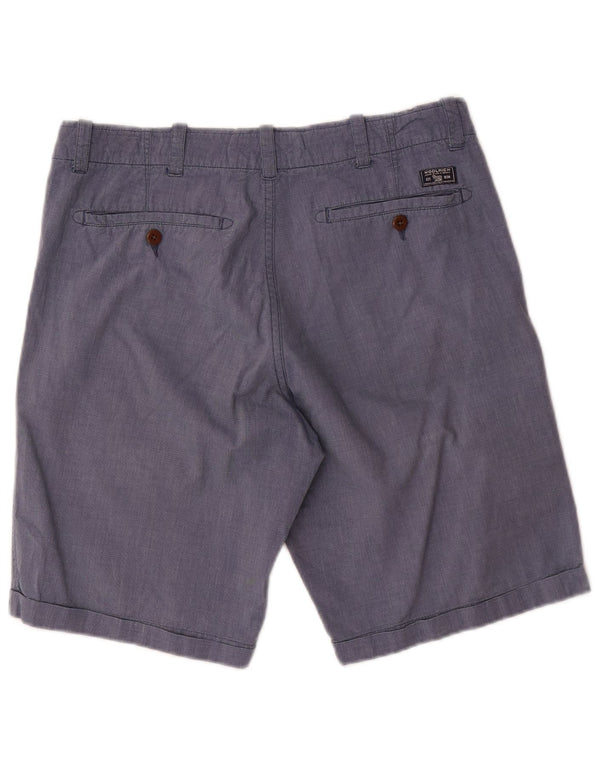 Woolrich Mens Chino Shorts W31 Medium Blue Cotton