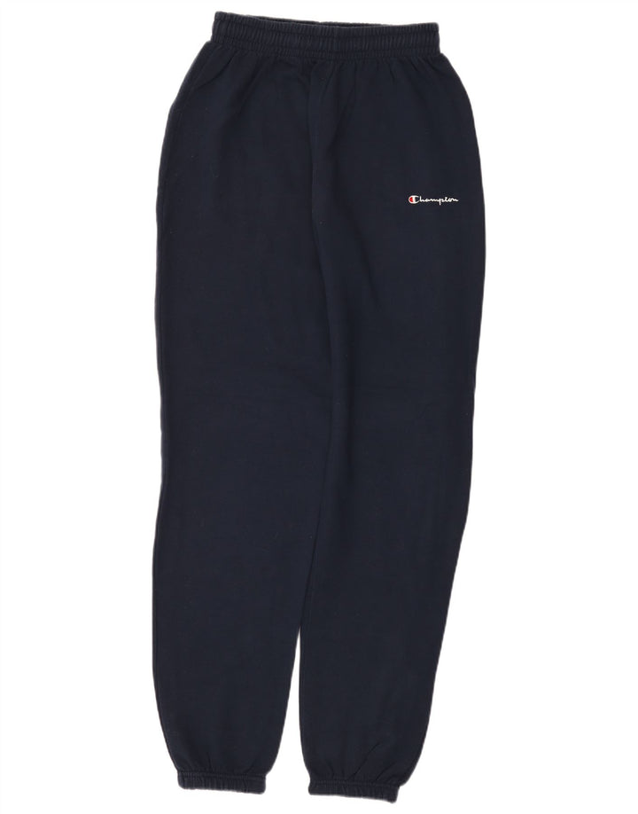 Champion Mens Tracksuit Trousers Joggers Medium Navy Blue Cotton