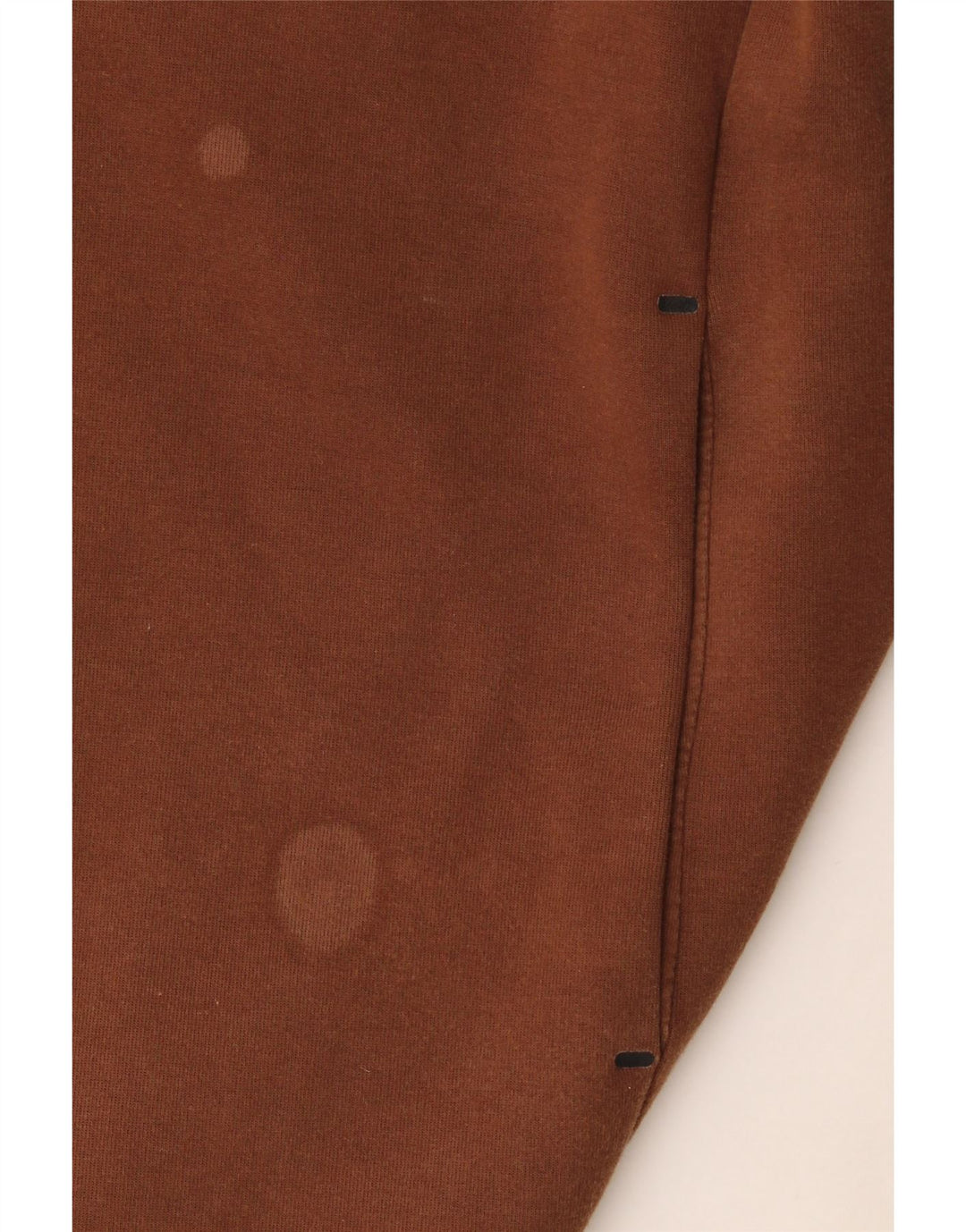 Nike Mens Zip Hoodie Sweater Large Brown Cotton