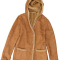 Klass Veste Sherpa à capuche pour femme UK 12 Polyester beige moyen