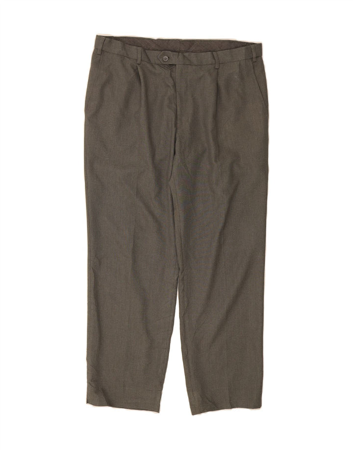 MARKS & SPENCER Mens Regular Fit Straight Suit Trousers W38 L29 Grey Vintage Marks & Spencer and Second-Hand Marks & Spencer from Messina Hembry 