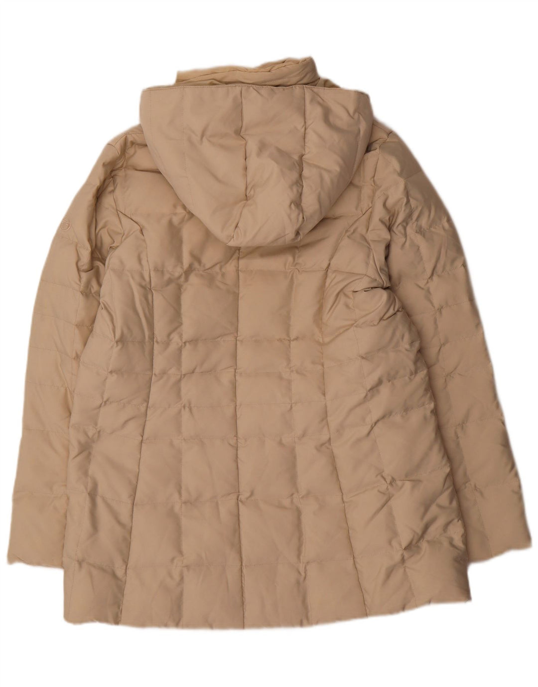 SERGIO TACCHINI Womens Hooded Padded Coat UK 16 Large Beige Polyester