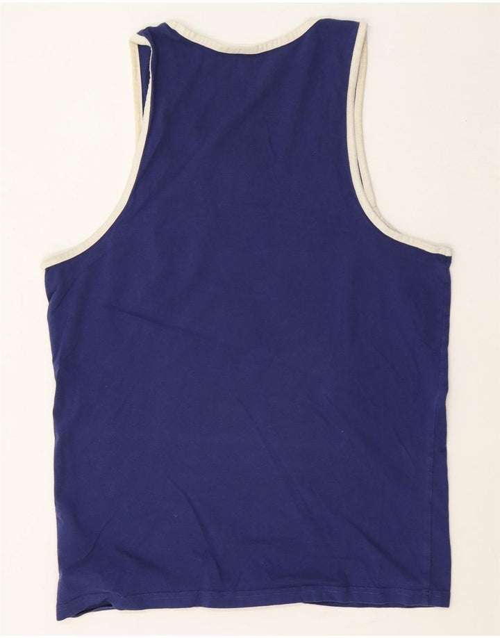 Genuine Merchandise Mens Graphic Vest Top Medium Navy Blue