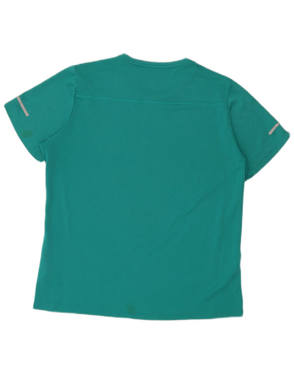 Ανδρικό T-Shirt Climalite Adidas Top Large Turquoise Polyester