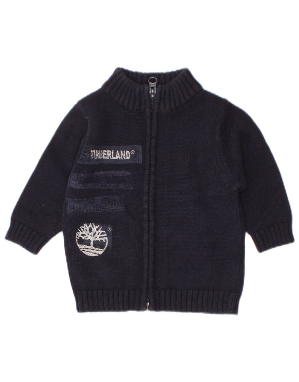 Pulover cardigan grafic Timberland Baby Boys 3-6 luni Bumbac bleumarin
