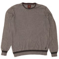 Marlboro Classics Maglione girocollo da uomo in cotone piccolo grigio screziato