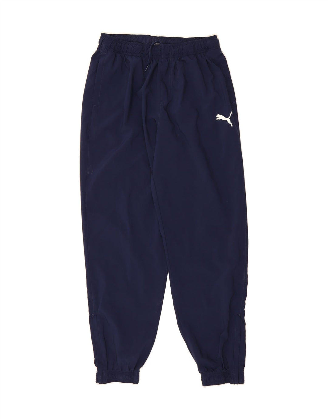 PUMA Mens Graphic Tracksuit Trousers Joggers Large  Navy Blue Polyester Vintage Puma and Second-Hand Puma from Messina Hembry 