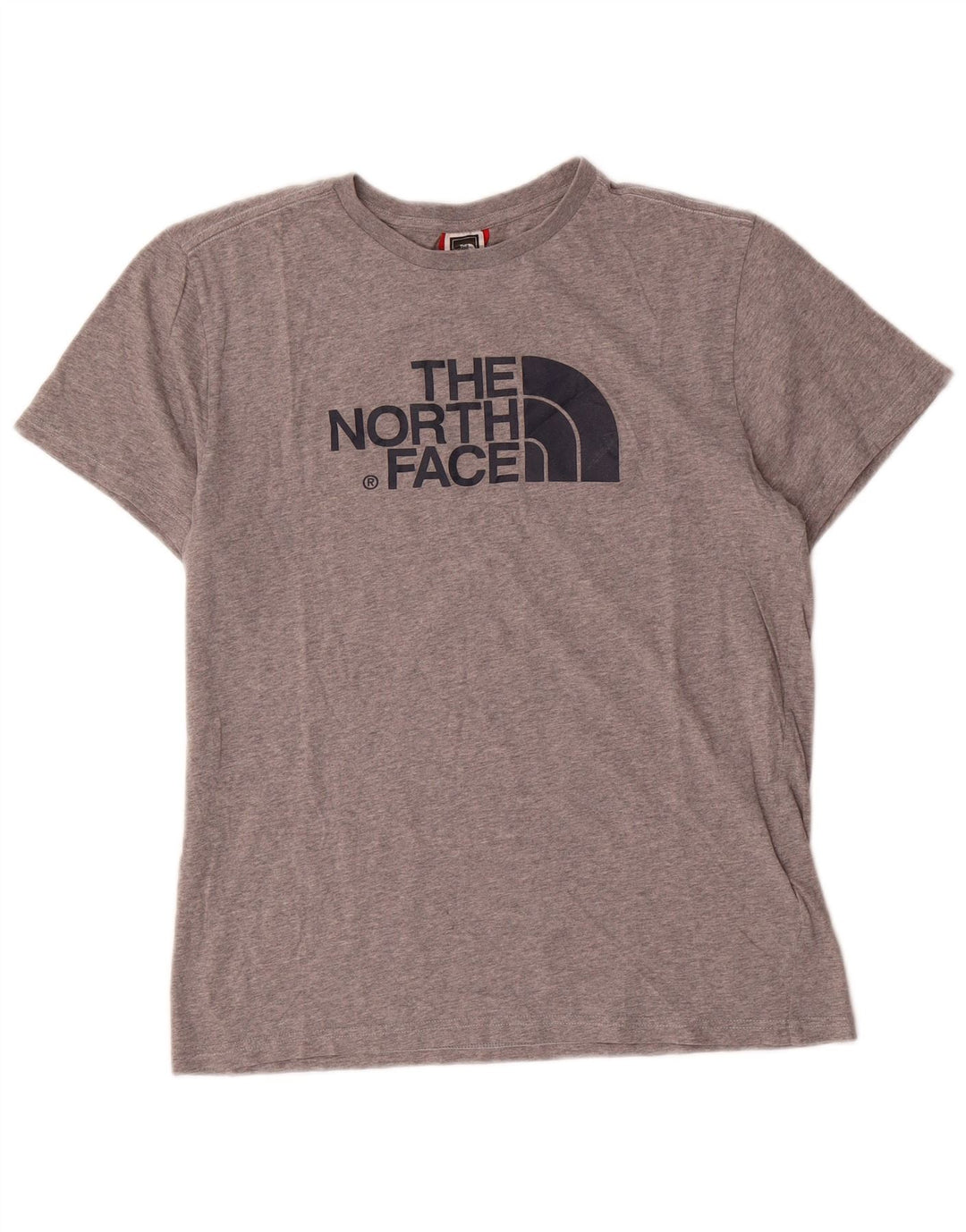 The North Face Mens Graphic T-Shirt Top Medium Grey Flecked Cotton