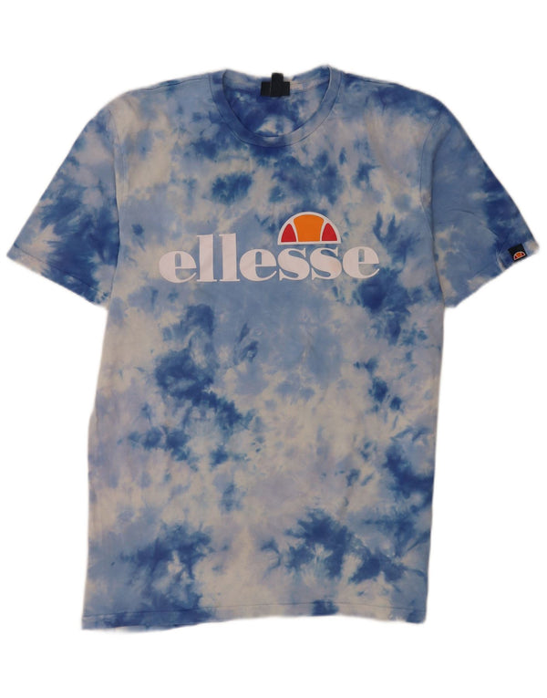 Męski T-shirt z grafiką Ellesse Top XL Niebieski Tie Dye Cotton