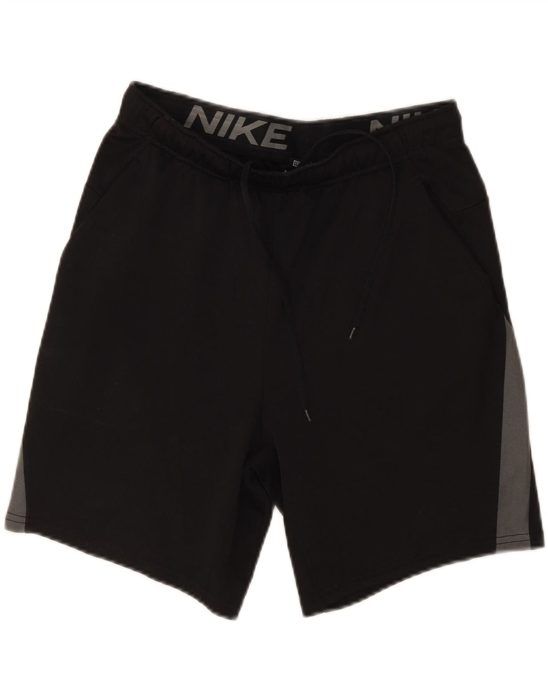 Мужские спортивные шорты Nike Dri Fit Standard, средний черный, полиэстер с цветными блоками