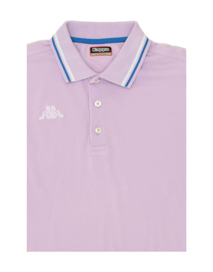KAPPA Mens Polo Shirt Large Purple Cotton Vintage Kappa and Second-Hand Kappa from Messina Hembry 