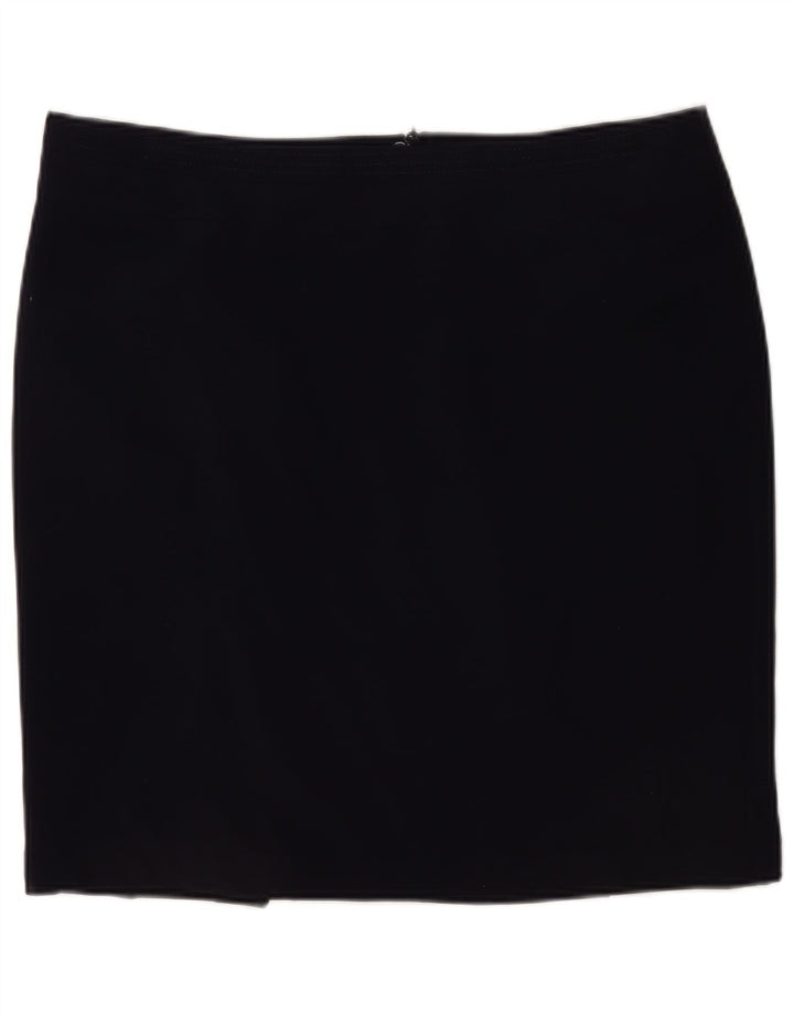 Marks & Spencer Mininederdel til kvinder UK 20 2XL W40 Marineblå polyester