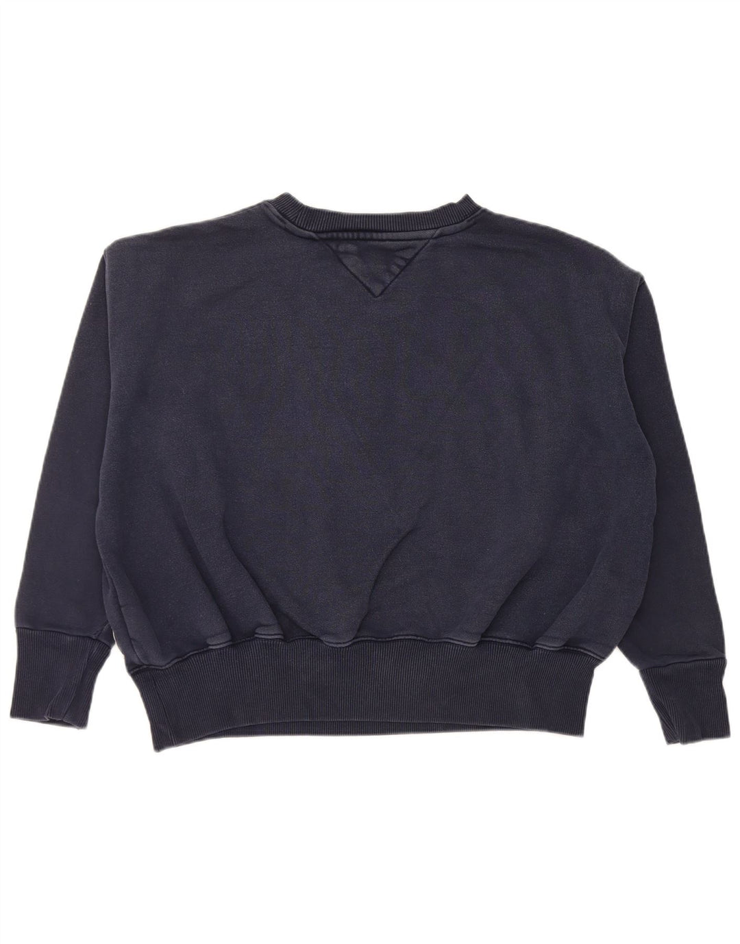 Tommy Hilfiger Womens Graphic Sweatshirt Jumper UK 14 Medium Navy Blue