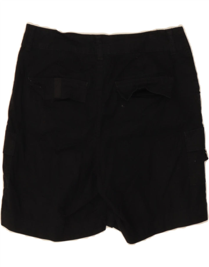 LEE Womens Mid Rise Regular Fit Cargo Shorts US 4 Small W28  Black Cotton Vintage Lee and Second-Hand Lee from Messina Hembry 