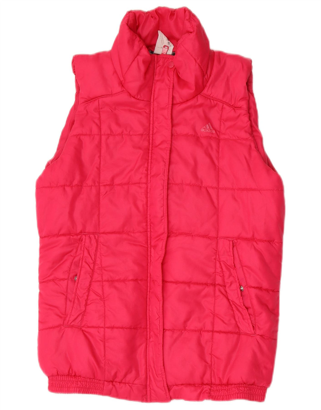 Adidas Damen Wattierte Weste UK 12/14 Mittelrosa Polyester