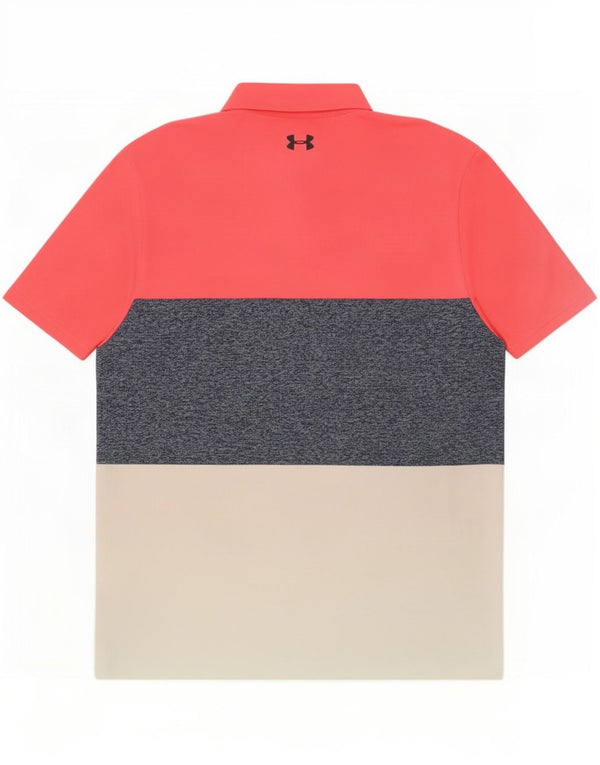 Męska koszulka polo Under Armour, średni wielobarwny poliester z blokami kolorów