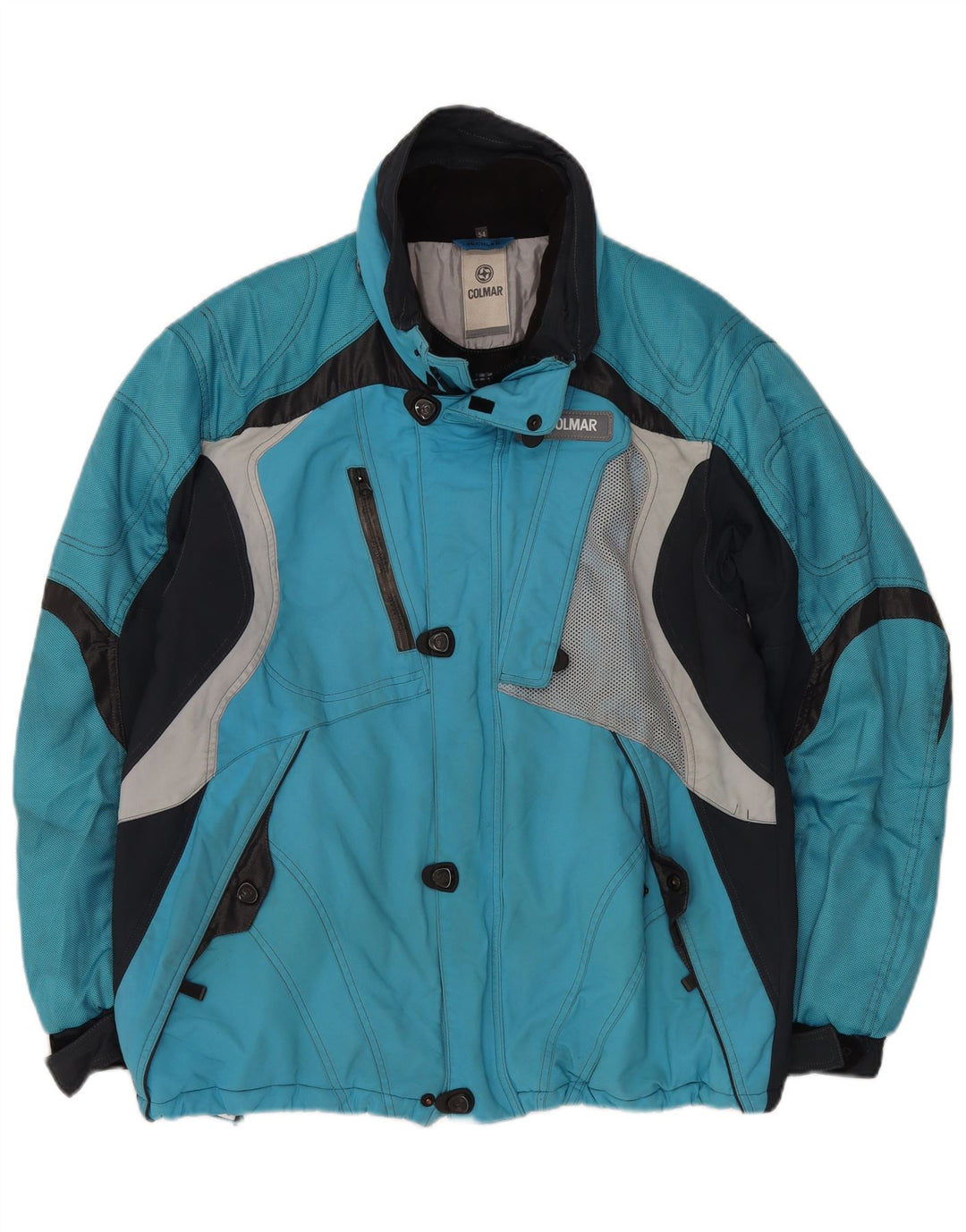 Colmar Mens Ski Jacket EU 54 Large Blue Colourblock