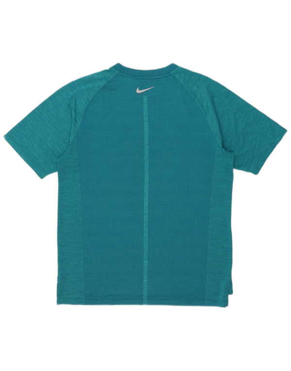 Nike Mens Dri Fit T-Shirt Top Medium Blue Flecked