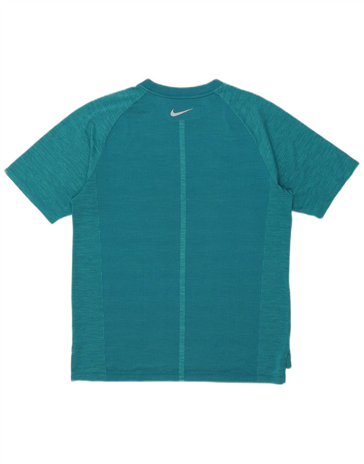 Nike Mens Dri Fit T-Shirt Top Medium Blue Flecked