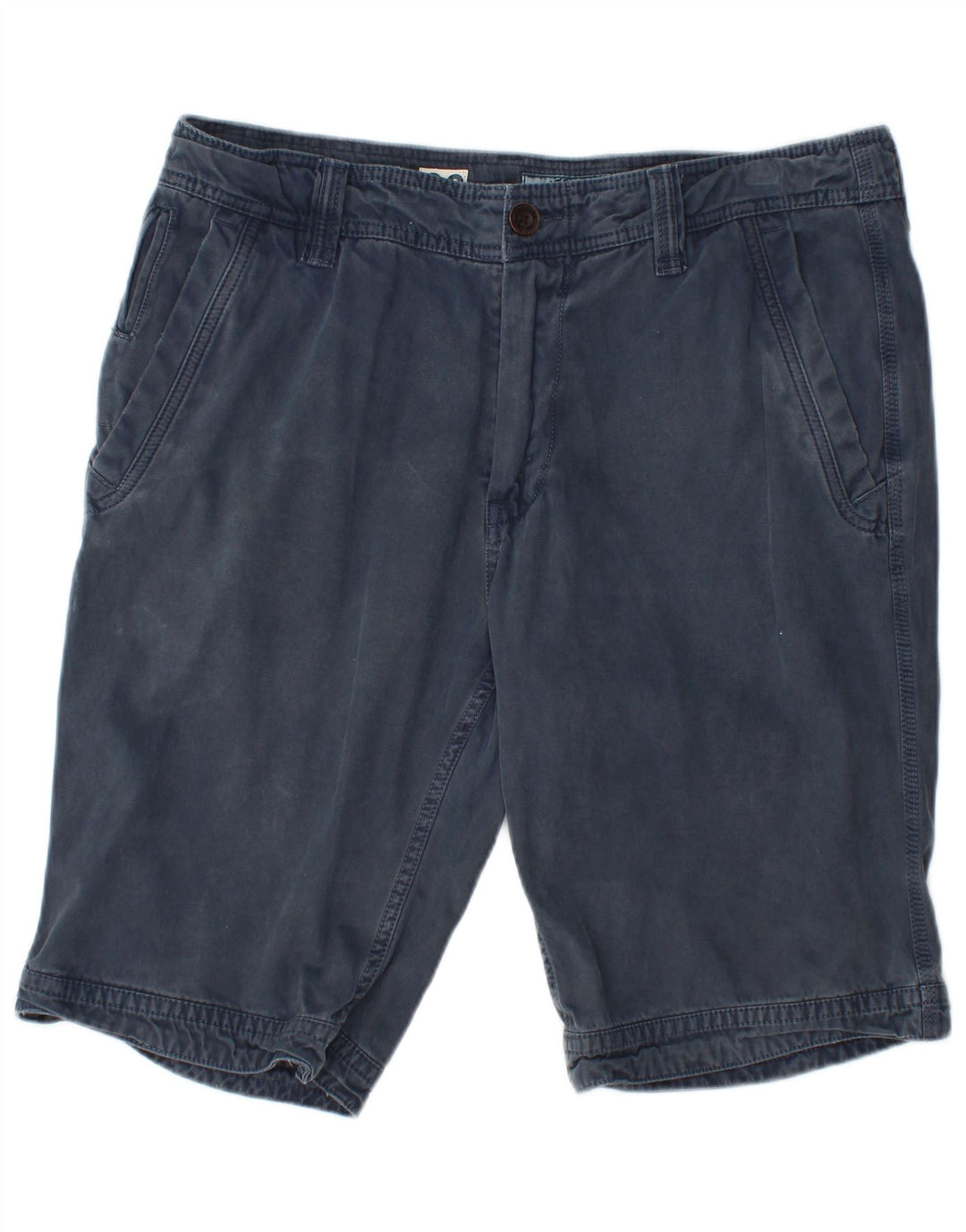 Fat Face Mens Chino Shorts W36 Large Navy Blue Cotton