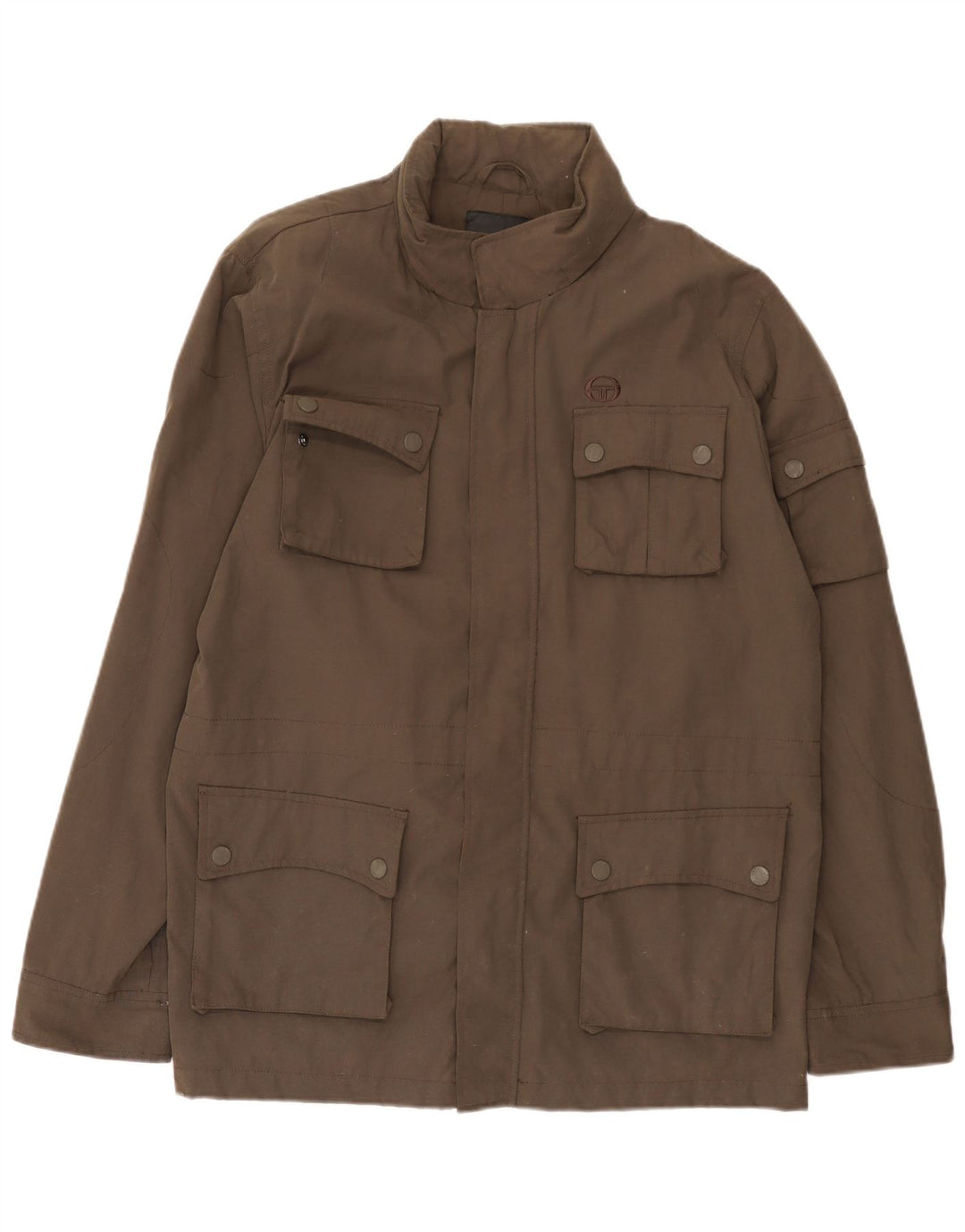 Giacca utility da uomo Sergio Tacchini UK 42 XL Marrone Poliammide