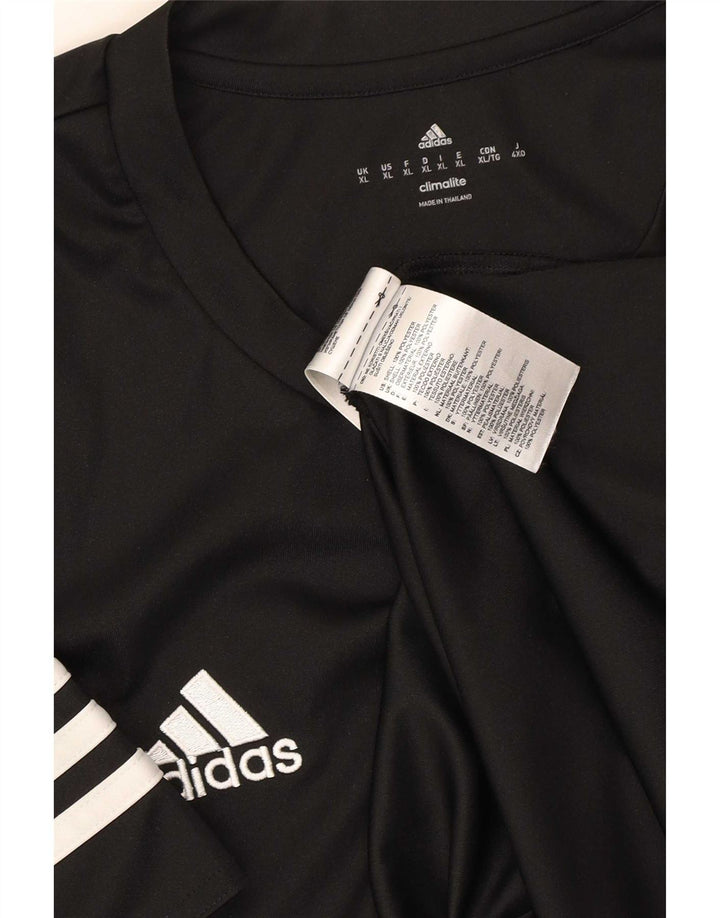 T-shirt Adidas Climalite da uomo Top XL poliestere nero