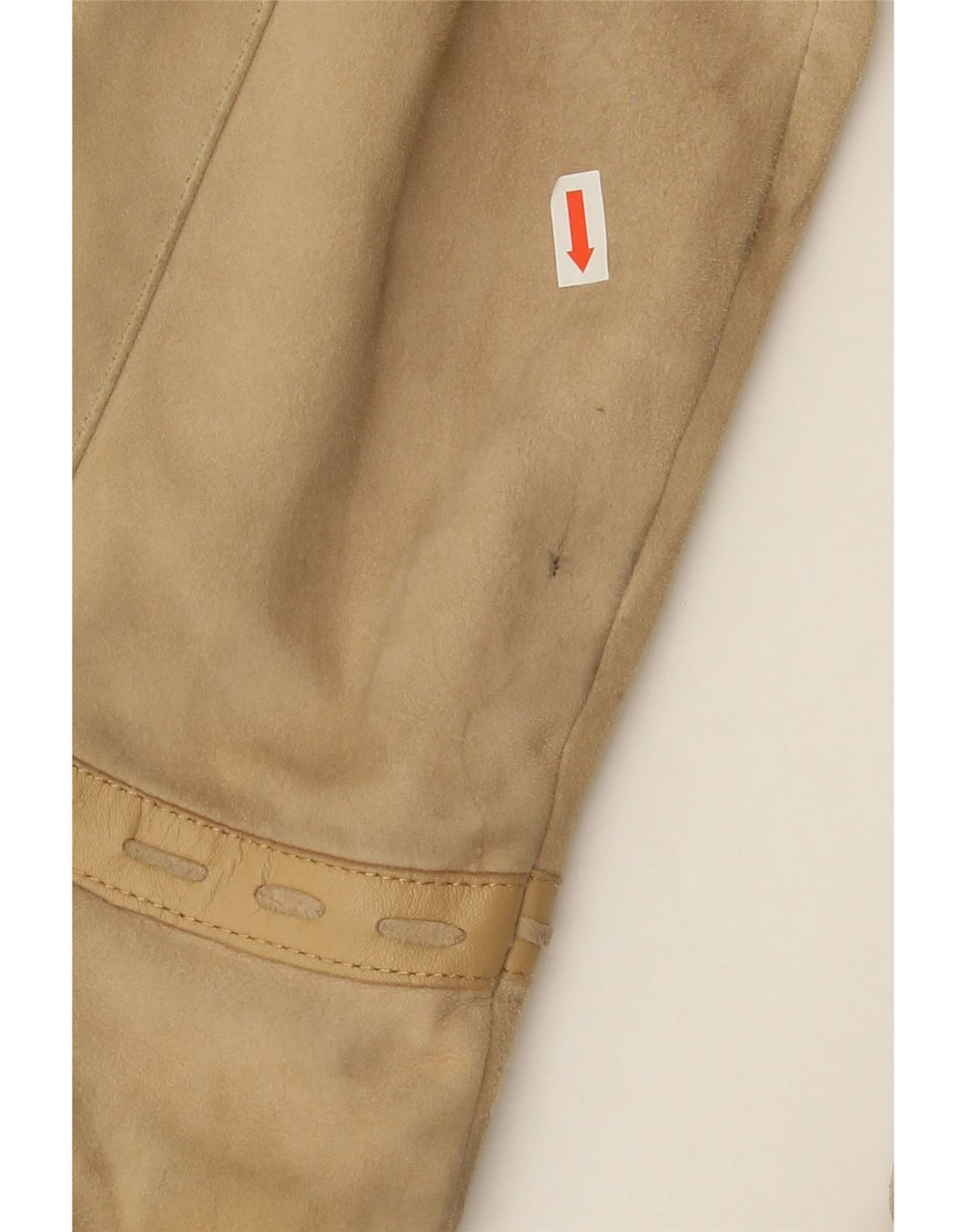 ASICS Womens Suede Jacket UK 14 Medium Beige Vintage Asics and Second-Hand Asics from Messina Hembry 