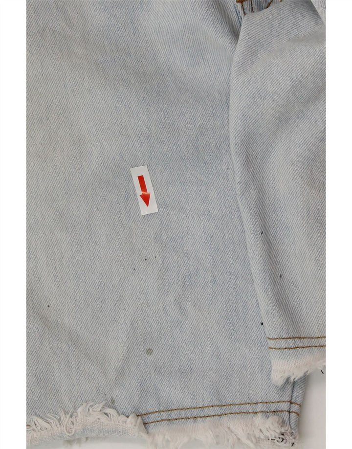 EVIDENCE Mens Denim Shorts W32 Medium Blue