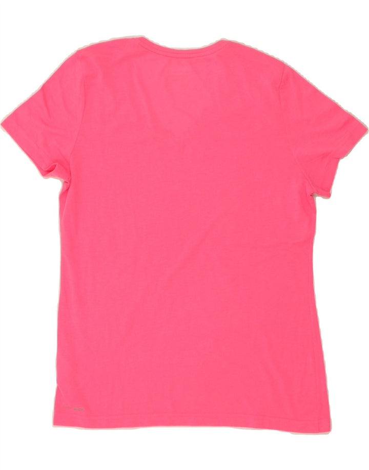 REEBOK Womens T-Shirt Top UK 14 Large Pink Polyester Vintage Reebok and Second-Hand Reebok from Messina Hembry 