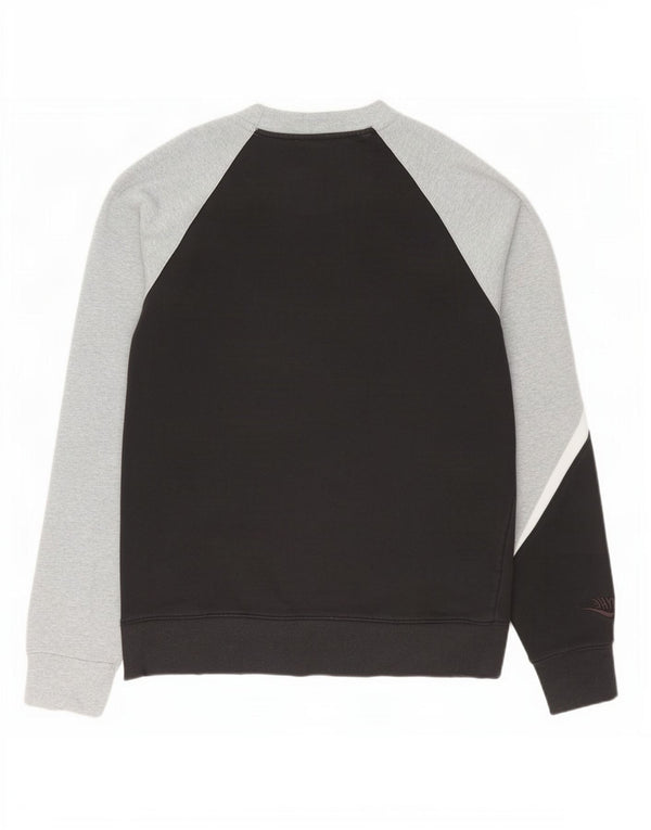 Hanorac grafic pentru bărbați Nike Pulover mediu negru, bumbac color bloc