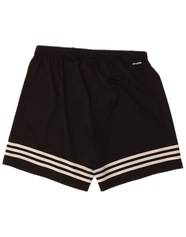 Pantaloncini sportivi Adidas Climalite da uomo grandi in poliestere nero