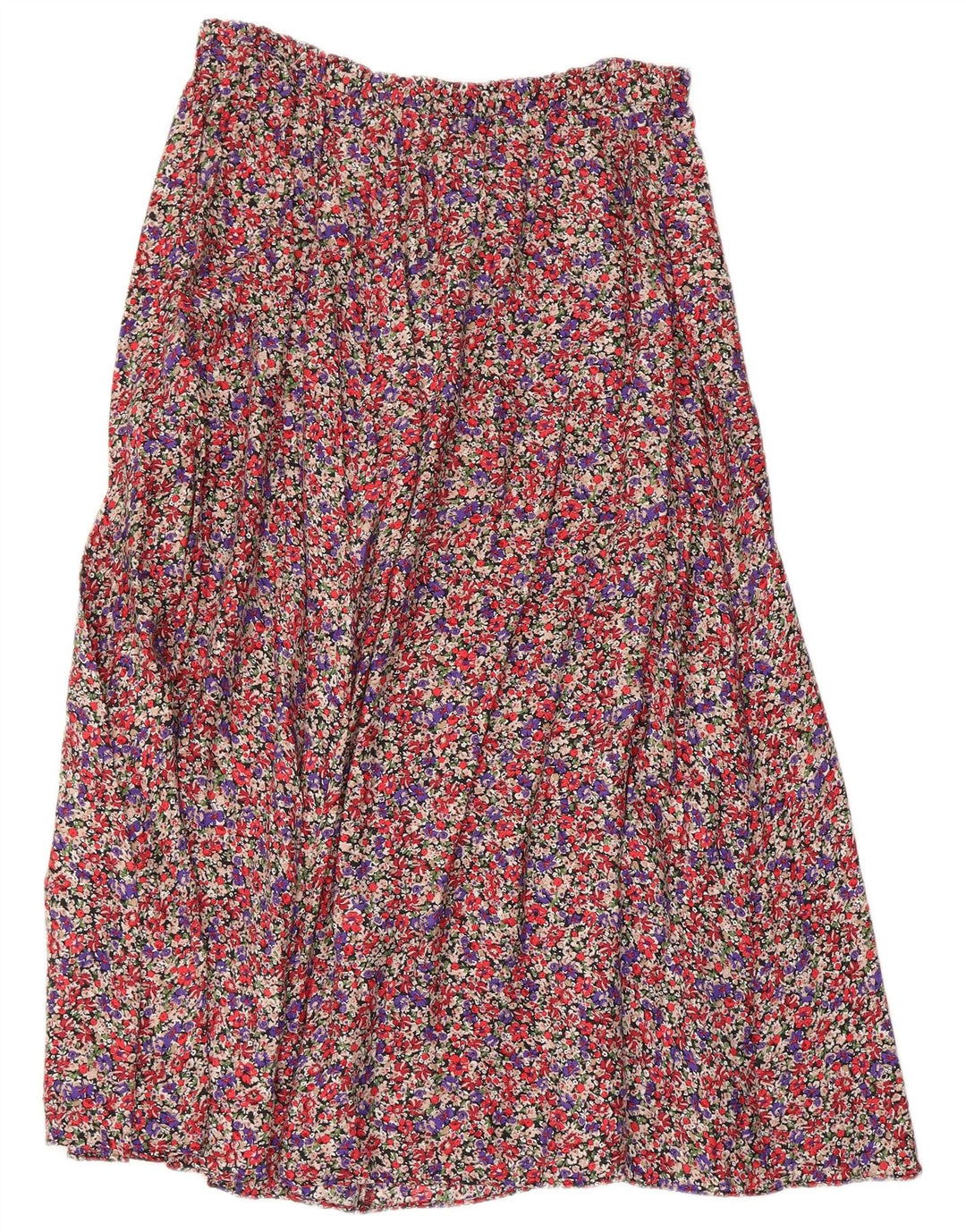 Zara Femme Jupe A-Line Large W32 Multicolore Floral