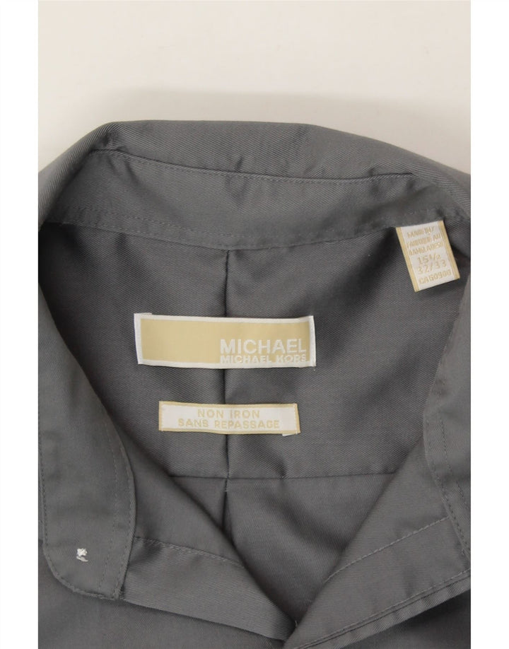 MICHAEL KORS Mens Shirt Size 15 1/2 Medium Grey Cotton Vintage Michael Kors and Second-Hand Michael Kors from Messina Hembry 