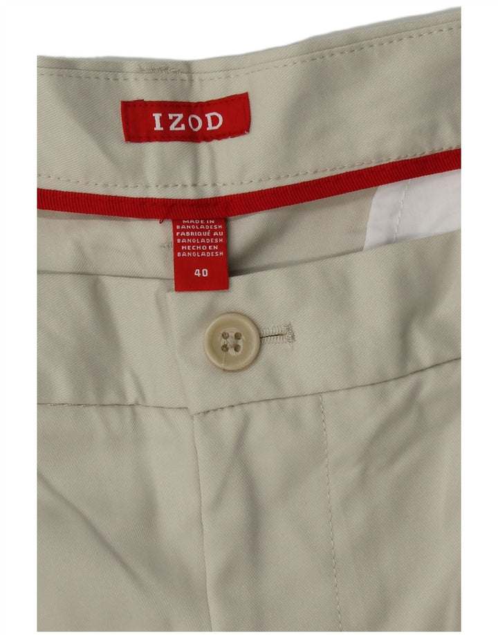 Męskie spodenki chino IZOD W40 XL beżowy poliester