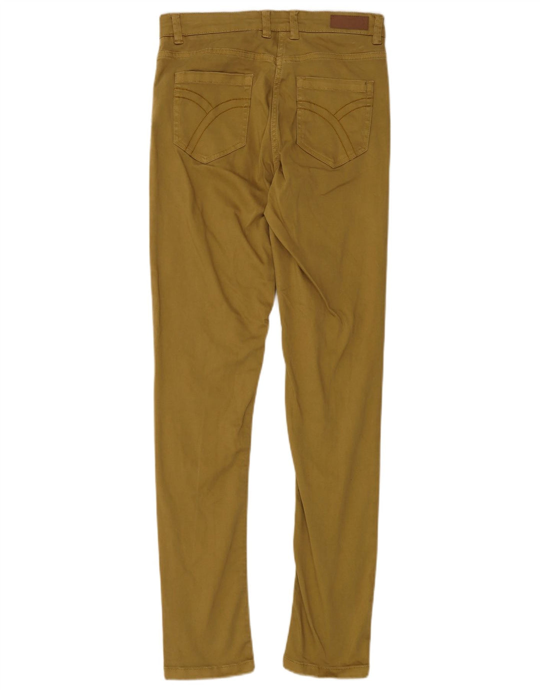 DACK'S Womens Slim Casual Trousers IT 44 Medium W30 L30 Khaki Cotton